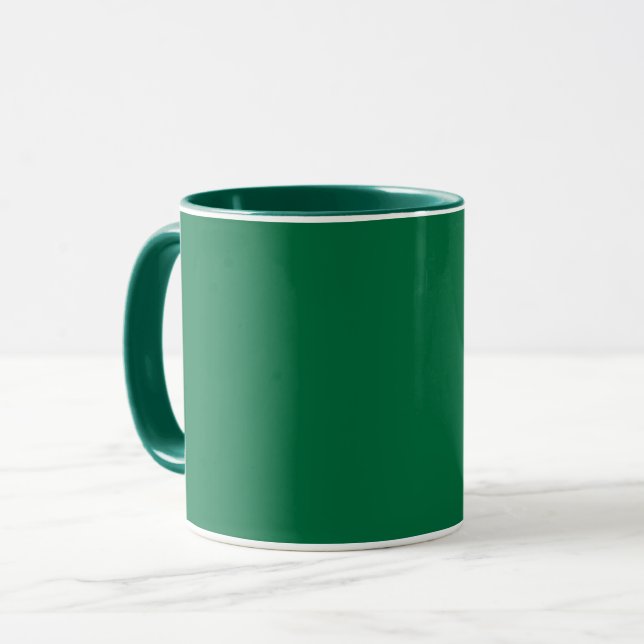 Cadmium green (solid color)  mug (Front Left)