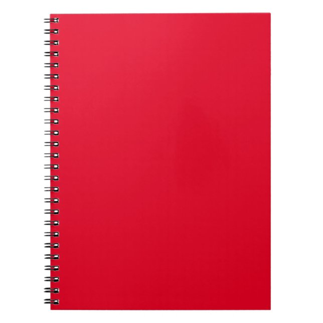 Cadmium red (solid color)  notebook (Front)