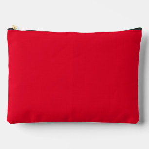 Cadmium Red Solid Colour Accessory Pouch