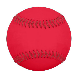 Cadmium Red Solid Colour Baseball