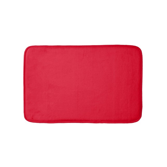 Cadmium red (solid colour)  bath mat (Front)