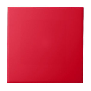 Cadmium Red Solid Colour Ceramic Tile