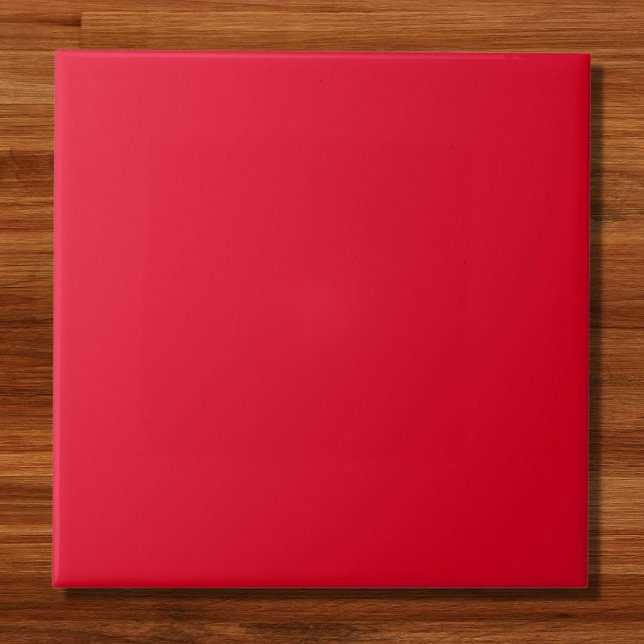 Cadmium Red Solid Colour Ceramic Tile (Creator Uploaded)