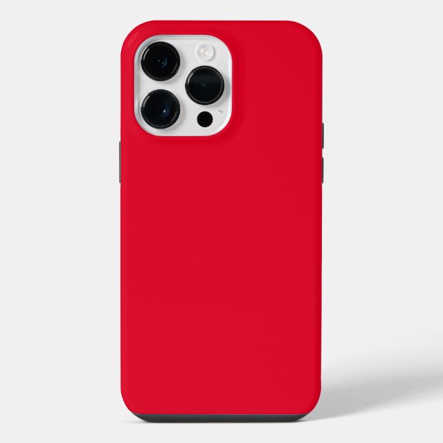Cadmium Red Solid Colour iPhone Case (Back)
