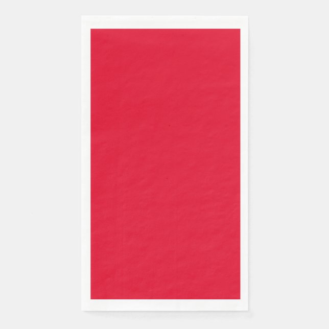 Cadmium Red Solid Colour Napkin (Front)