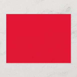 Cadmium Red Solid Colour Postcard