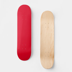 Cadmium Red Solid Colour Skateboard