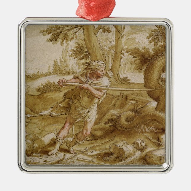 Cadmus about to attack a Dragon Metal Ornament (Front)