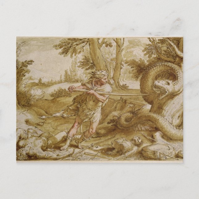 Cadmus about to attack a Dragon Postcard (Front)
