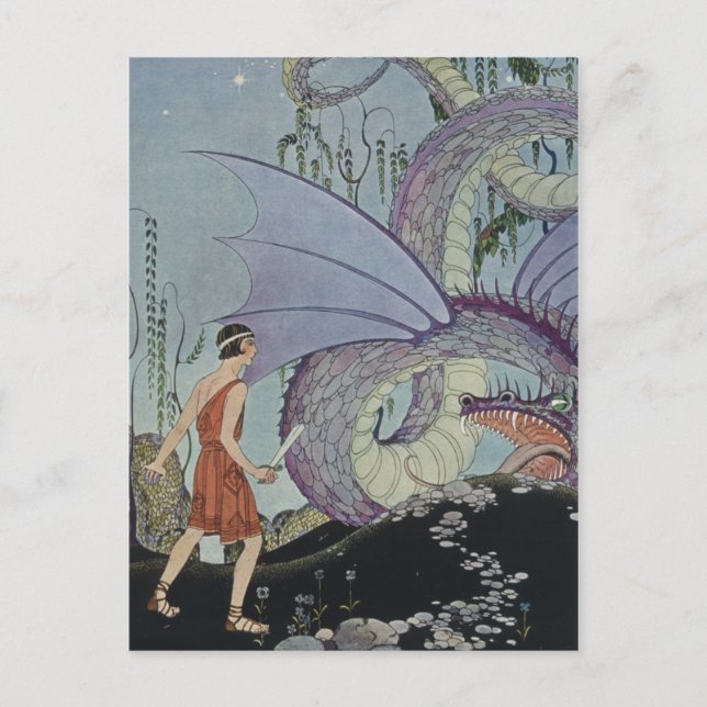 Cadmus and the Dragon Postcard (Front)