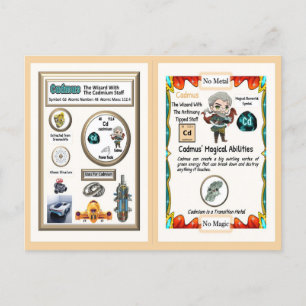 Cadmus Wizard - Cadmium Element Postcard