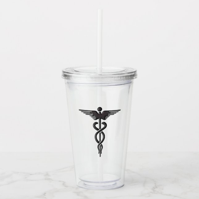 Caduceus Acrylic Tumbler (Front)