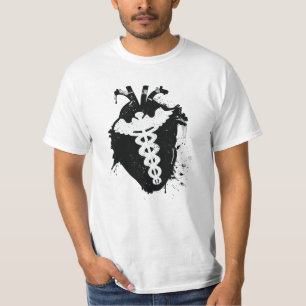 caduceus anatomical heart T-Shirt