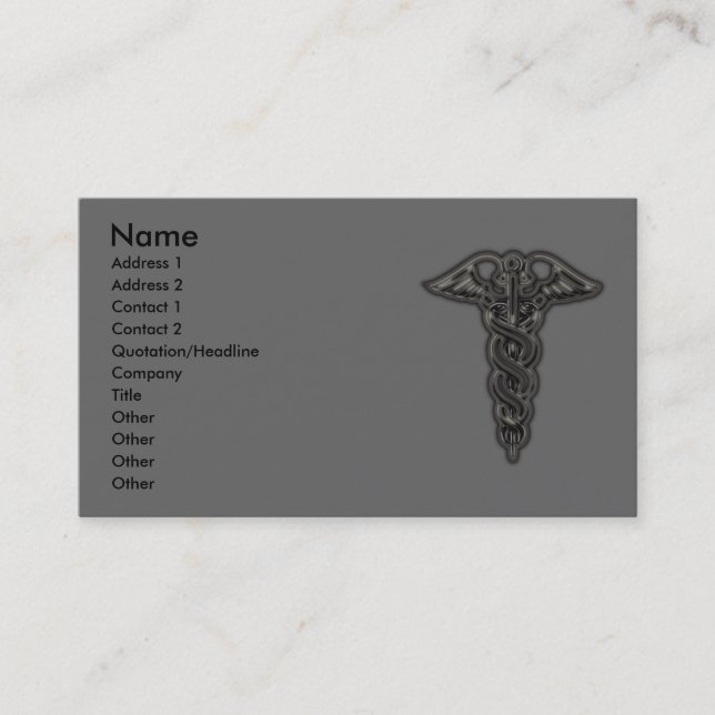 Caduceus Business Card (Front)
