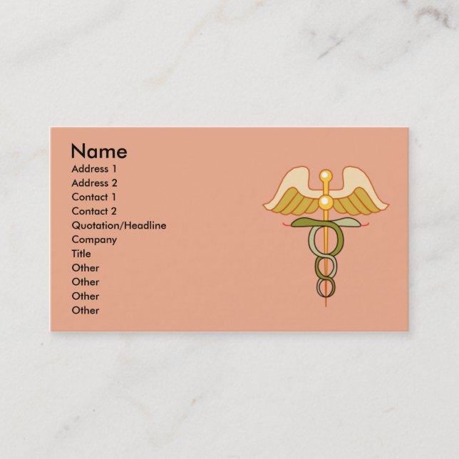 Caduceus Business Card (Front)