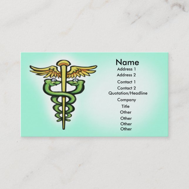 Caduceus Business Card (Front)