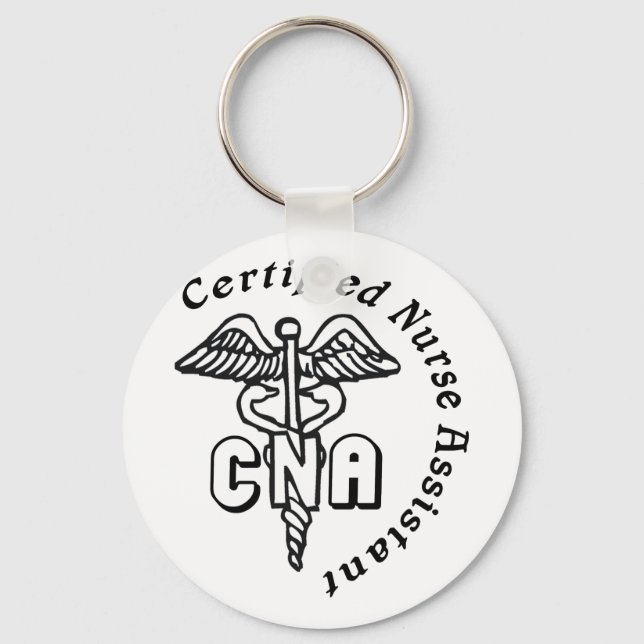 CADUCEUS CNA CERTIFIED NURSE ASSISTANT KEY RING (Front)