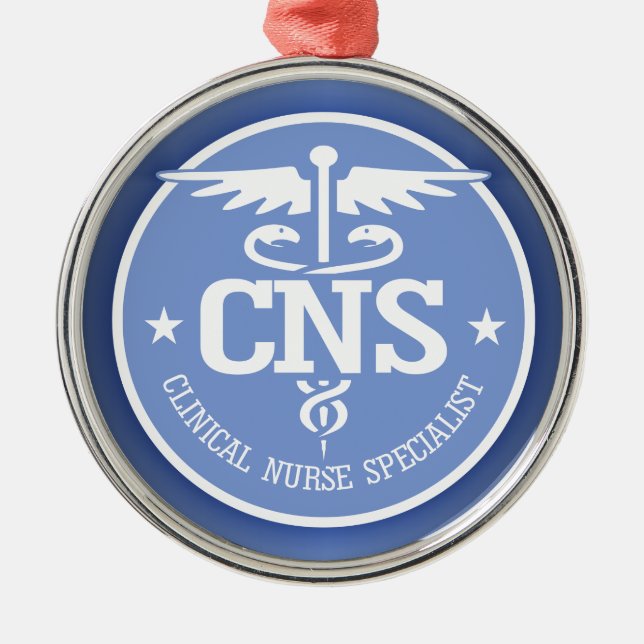 Caduceus CNS 2 Metal Ornament (Front)