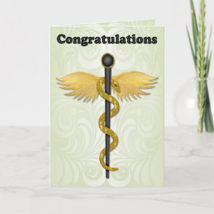 Caduceus Congratulations Card