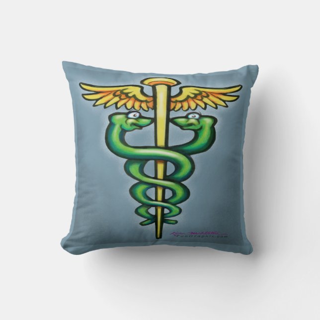 Caduceus Cushion (Front)