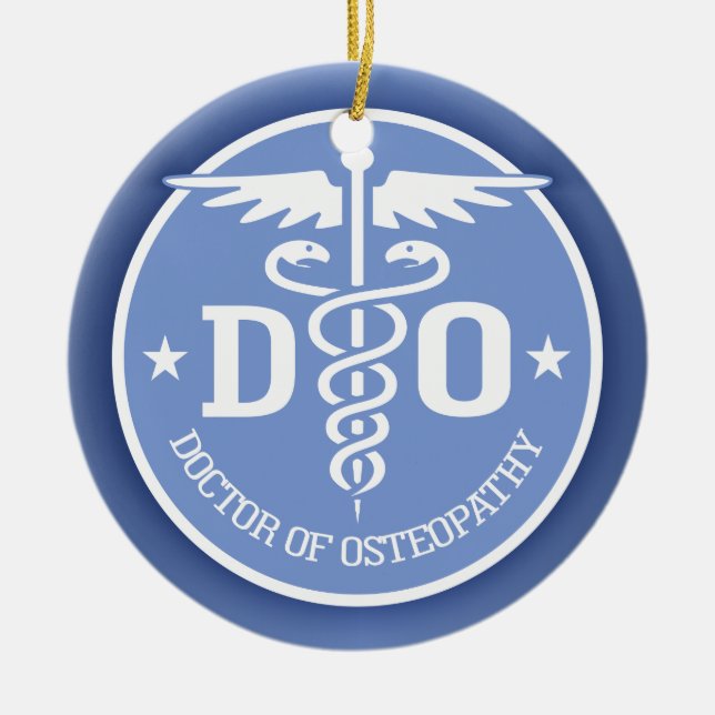 Caduceus DO 2 Ceramic Tree Decoration (Front)