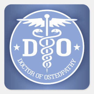 Caduceus DO 2 Square Sticker
