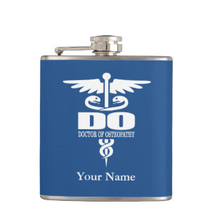 Caduceus DO Hip Flask