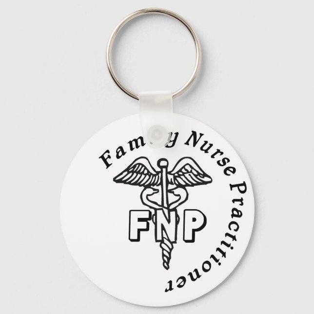 CADUCEUS FNP FAMILY NURSE PRACTITIONER KEY RING (Front)