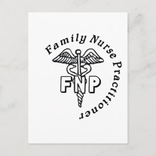 CADUCEUS FNP FAMILY NURSE PRACTITIONER POSTCARD