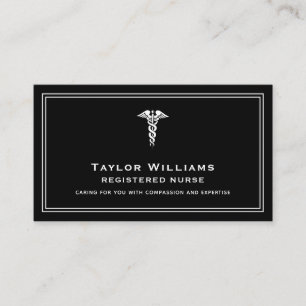 Caduceus Healthcare CNA Nurse Doctor Cardiologist Business Card