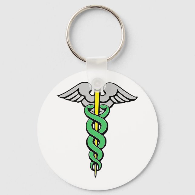 Caduceus Key Ring (Front)
