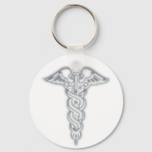 Caduceus Key Ring