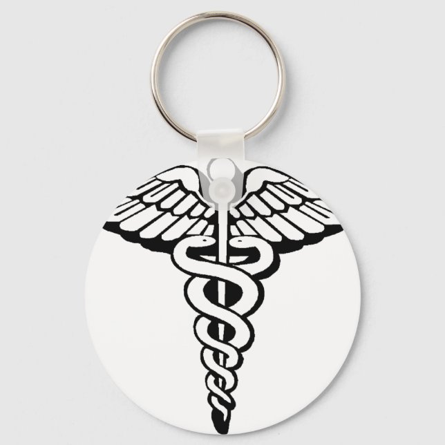 Caduceus Key Ring (Front)