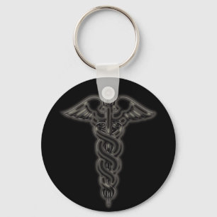 Caduceus Key Ring