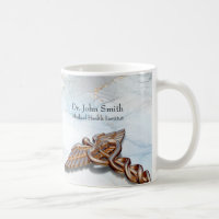 Caduceus Medical Copper Rose Gold Luxury Marble