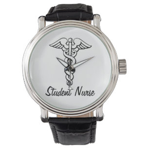 Caduceus Medical Symbol Nursing Student Watch
