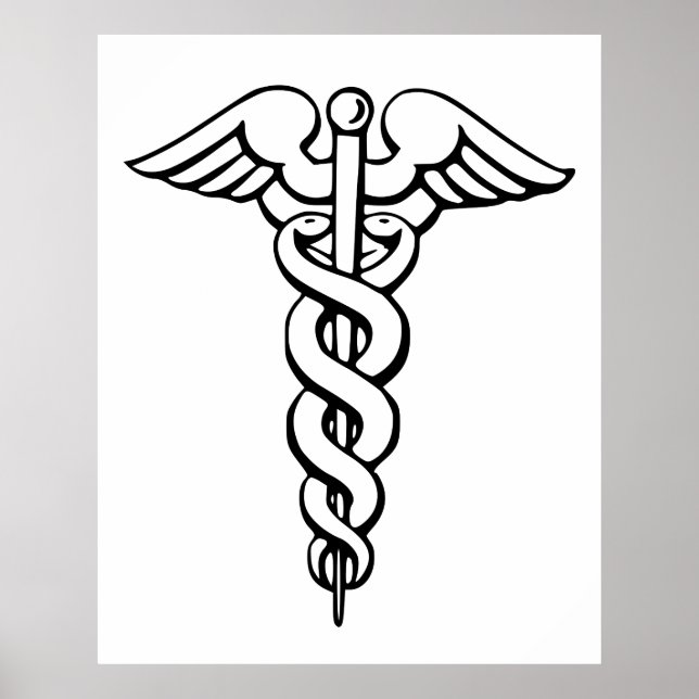 Caduceus Medical Symbol Poster (Front)