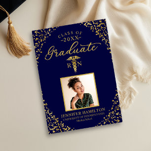 Caduceus Nurse Doctor Graduation Announcement 