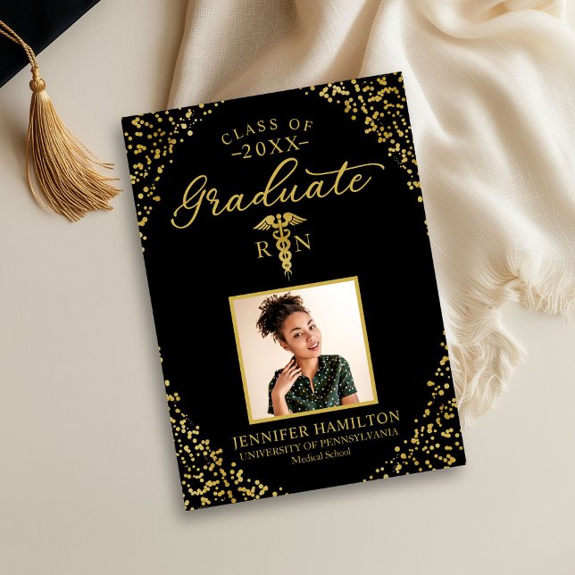 Caduceus Nurse Doctor Graduation Announcement  (Creator Uploaded)