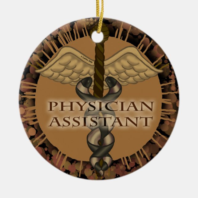 Caduceus Physician Assistant ornament  (Front)