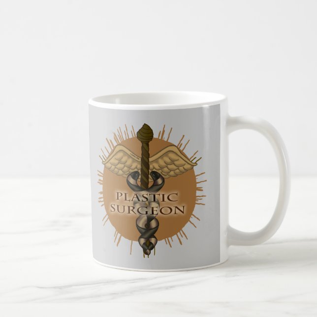 caduceus Plastic Surgeon  Coffee Mug (Right)