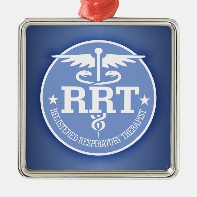 Caduceus RRT 2 Metal Ornament (Front)