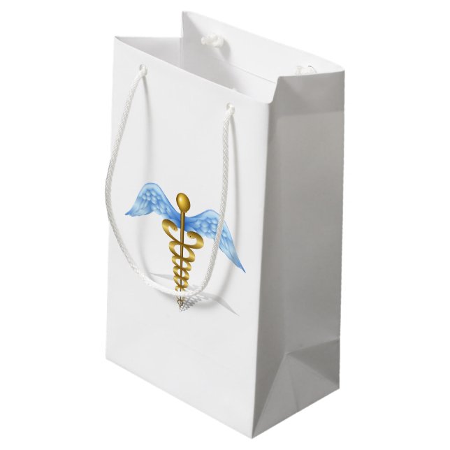 Caduceus Small Gift Bag (Back Angled)