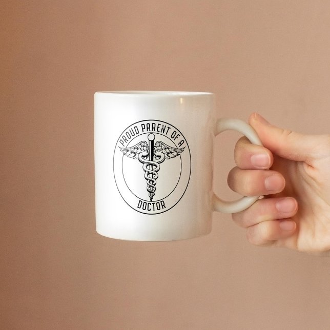 Caduceus Staff of Hermes Proud Parent Of A Doctor Coffee Mug (Creator Uploaded)