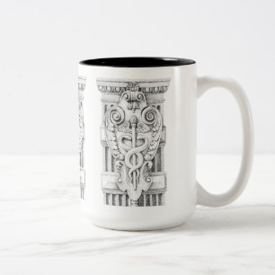 CADUCEUS Tall Black Two-Tone Mug