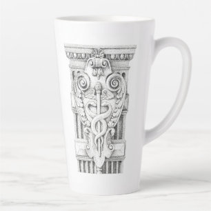 CADUCEUS Tall Tapered Latte Mug