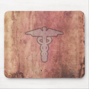 Caduceus the medical symbol for a doctor or nurse mouse pad