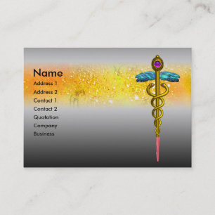 CADUCEUS, vibrant,amethyst Business Card