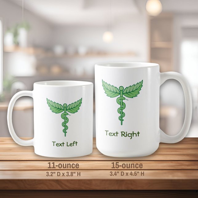 Caduceus with Leaves Coffee Mug (Creator Uploaded)