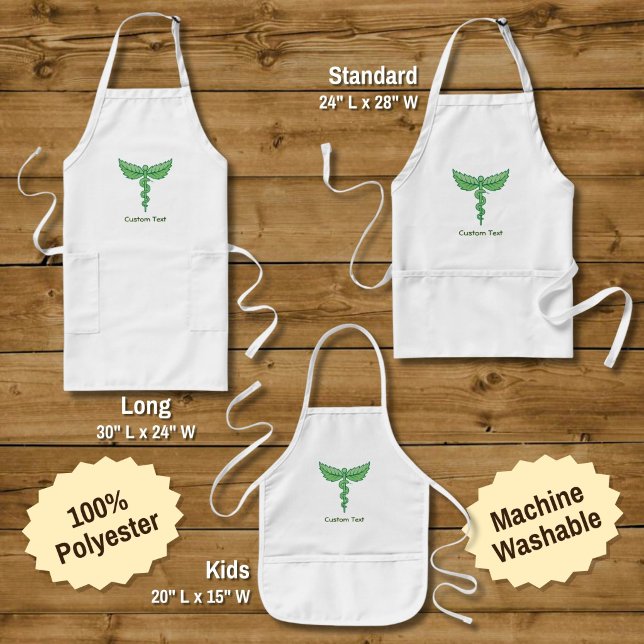Caduceus with Leaves Long Apron (Creator Uploaded)